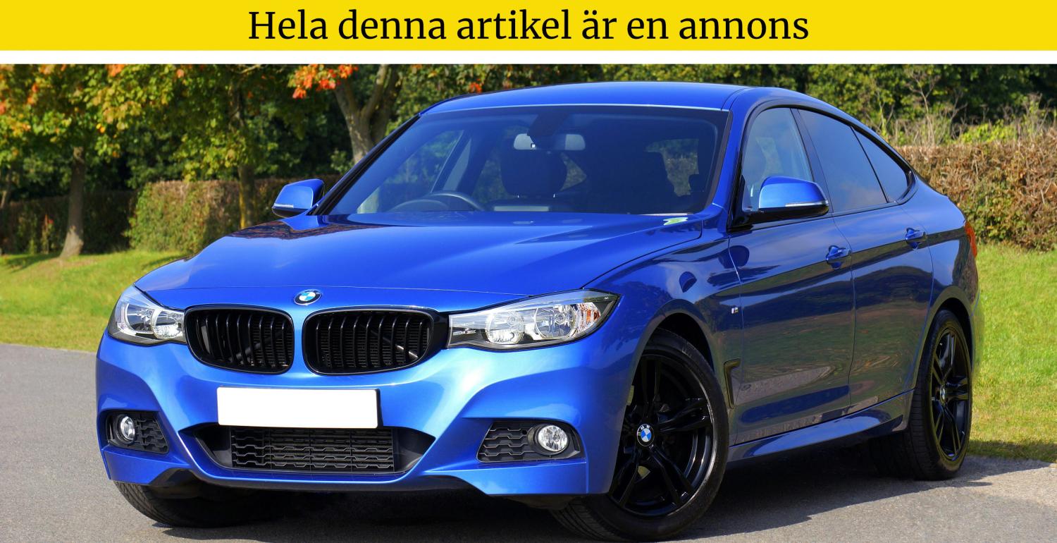 Bilå BMW-bil