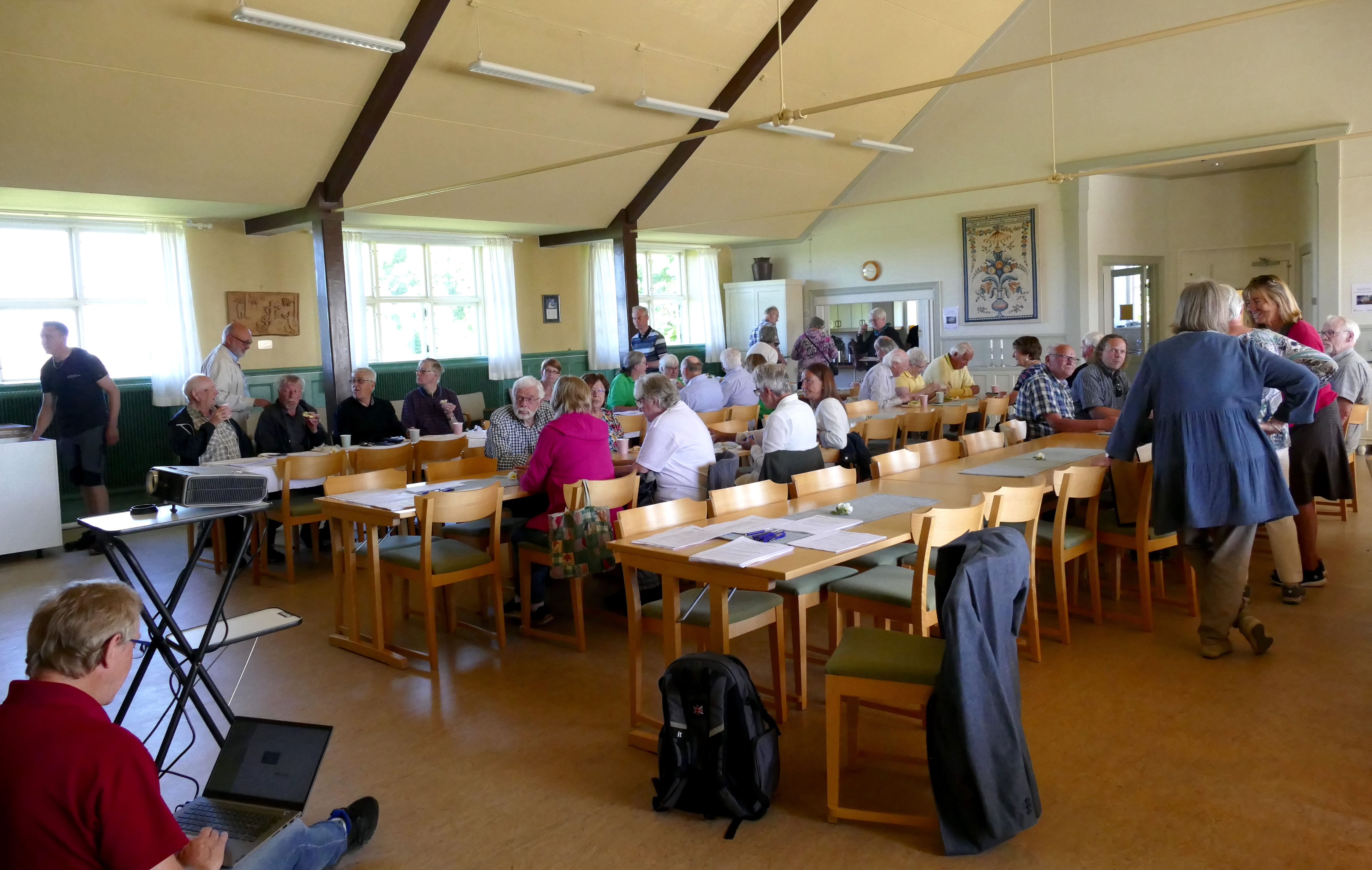 75 personer deltog på stämman som hölls på församlingsgården i Lerbäck-