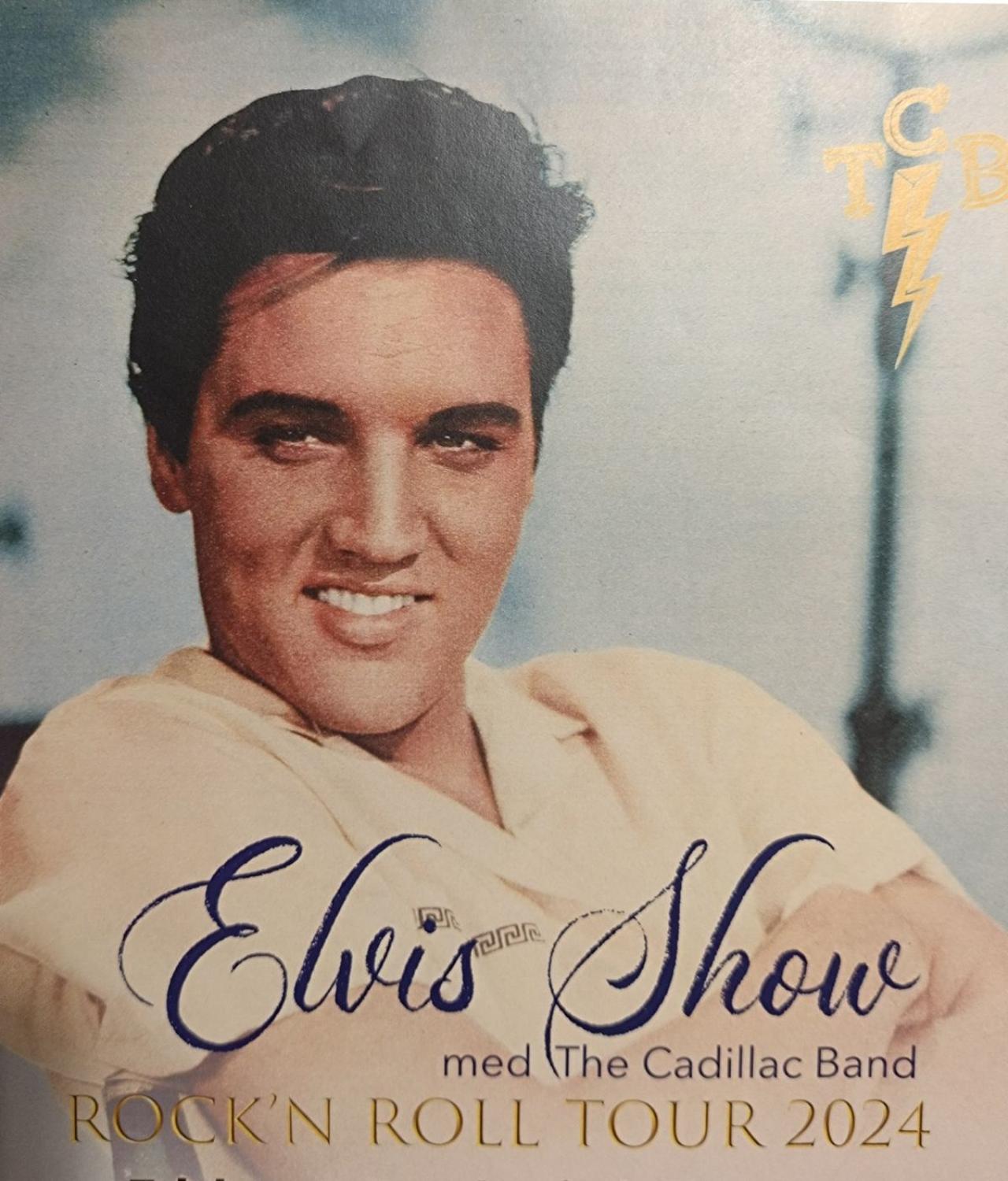 Elvis Presleys show och det keltiska bandet rock and roll turné.