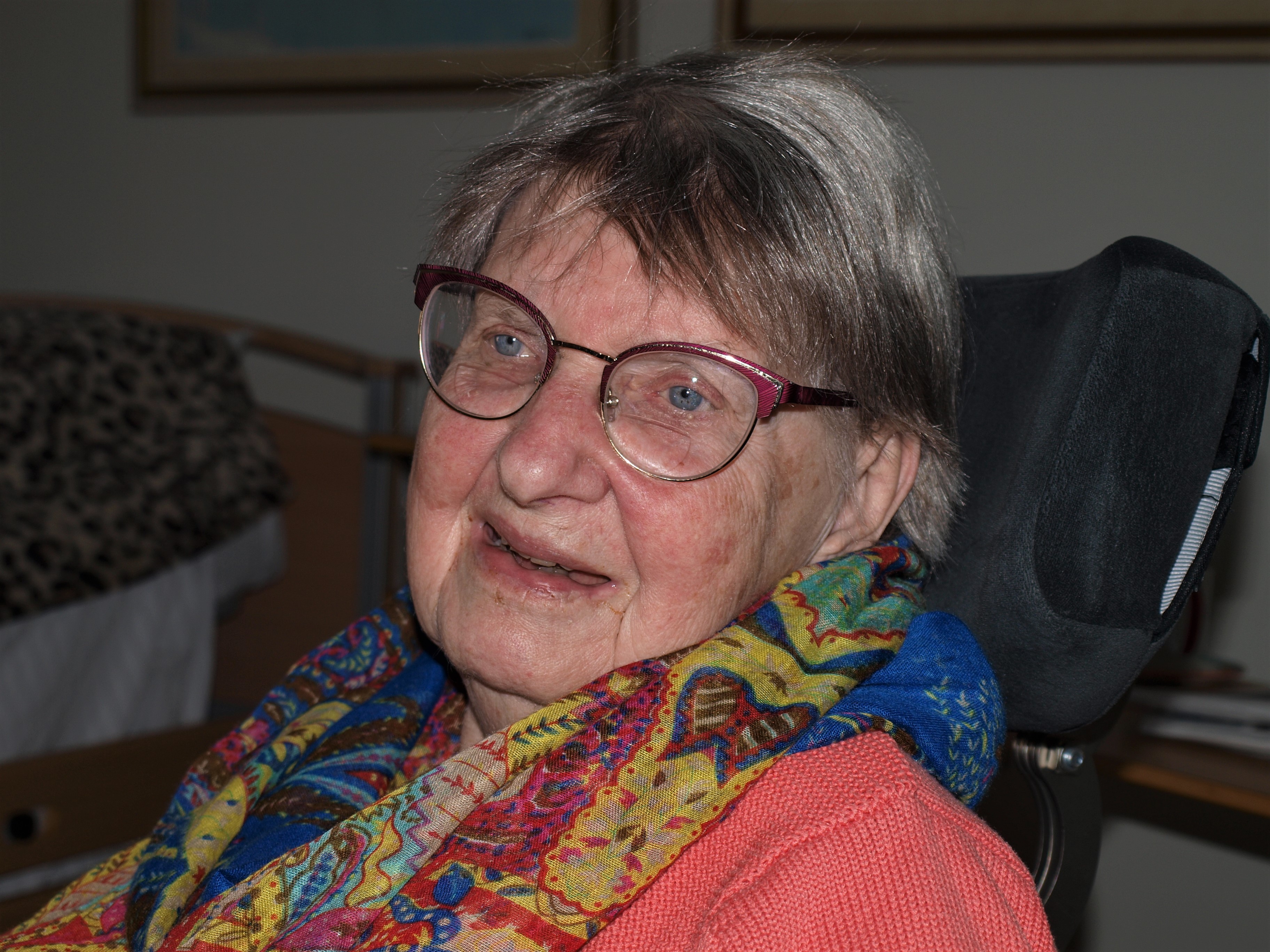 ”Roligt att få flytta till ett nybygge i min ålder” Marianne Attås, 87 år. Foto: Barbro Isaksson
